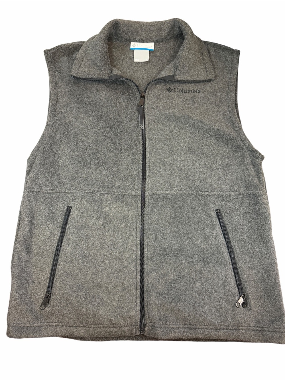 Columbia Heather Gray Full-Zip Fleece Jacket